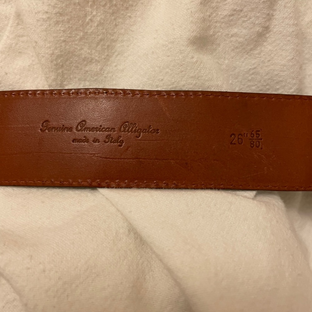 Ralph Lauren Purple Label Collection Alligator Belt - Picture 2 of 5